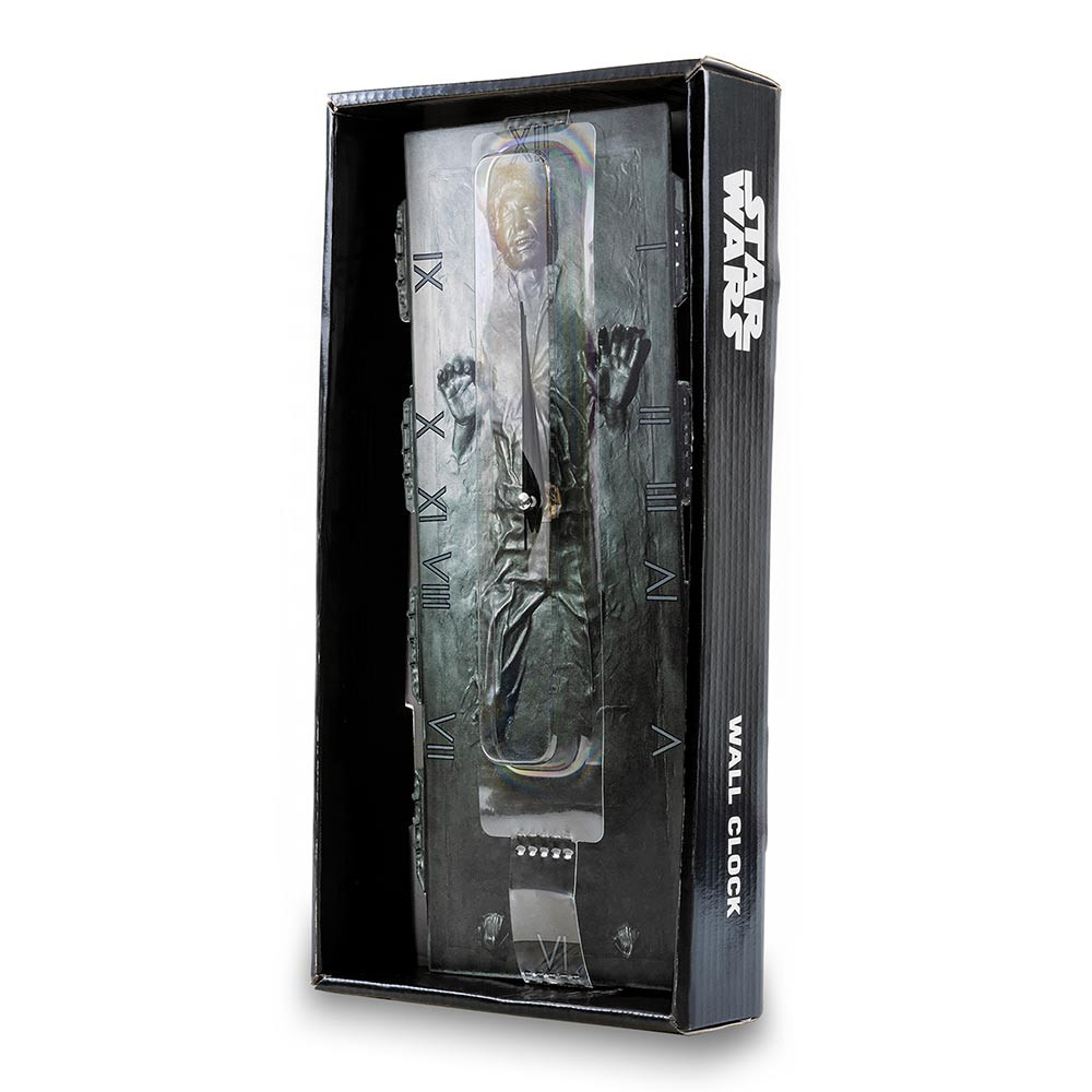 Star Wars Han Solo in Carbonite Shaped Wall Clock | Menkind