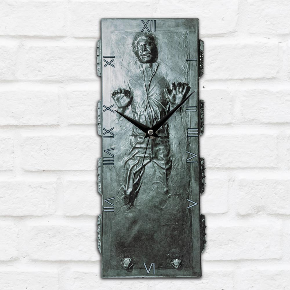 Star Wars Han Solo in Carbonite Shaped Wall Clock | Menkind