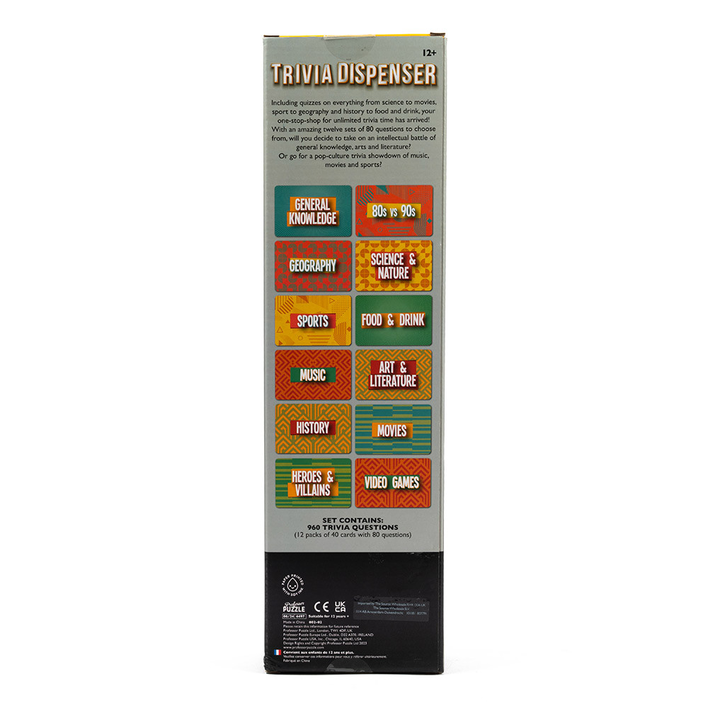 Professor Puzzle Trivia Dispenser | Menkind