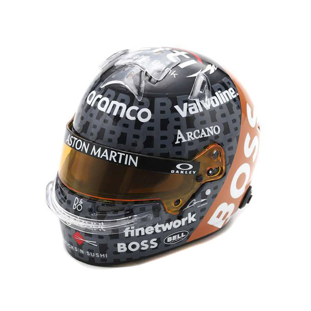 F1 Fernando Alonso Aston Silverstone 1:5 Helmet | Menkind