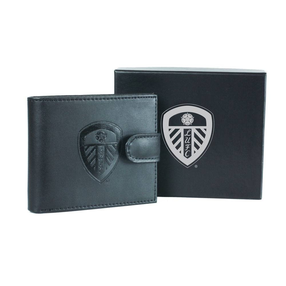Leeds United FC Black Leather Wallet Stylish & Practical