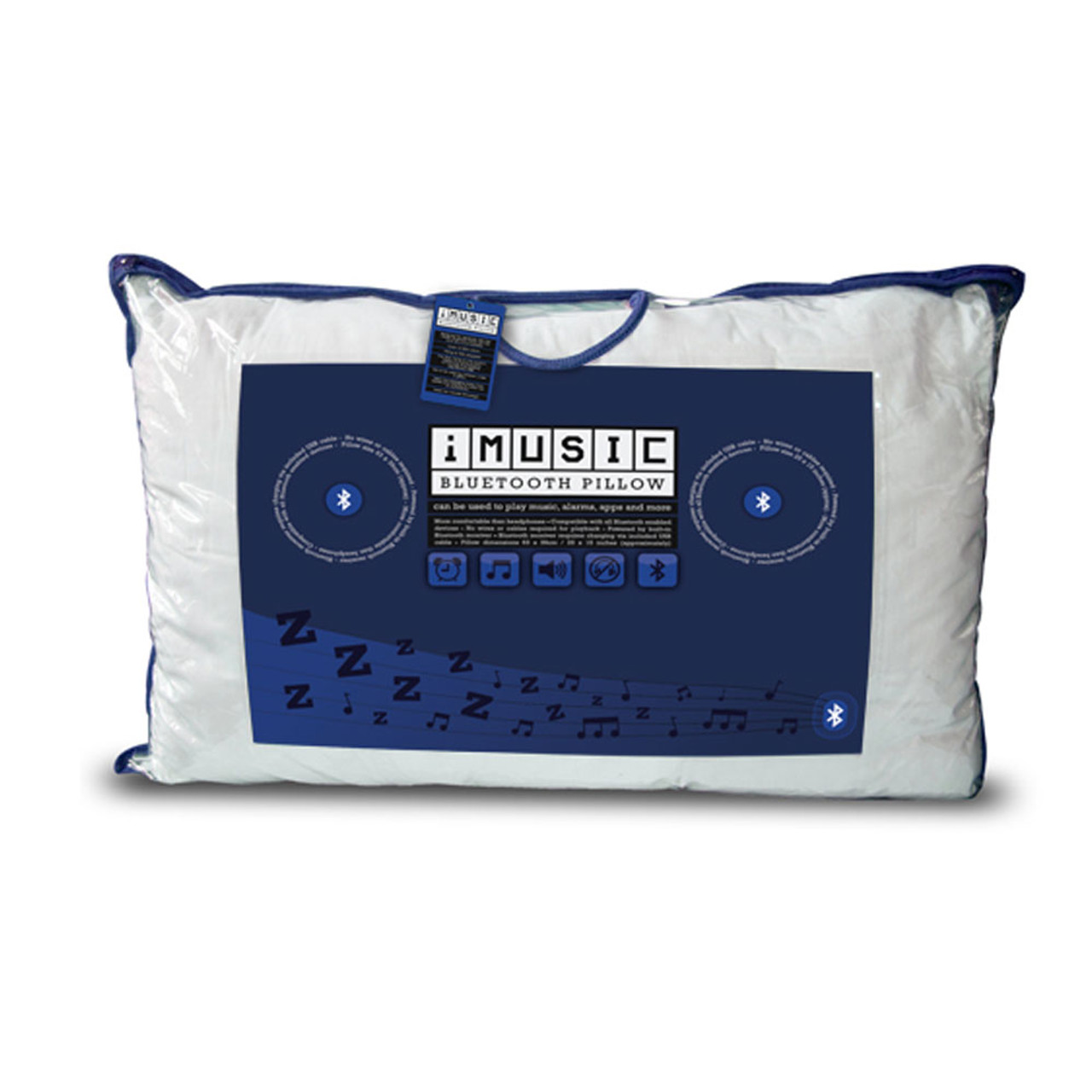 Bluetooth iMusic Pillow. Play soothing sounds as you sleep