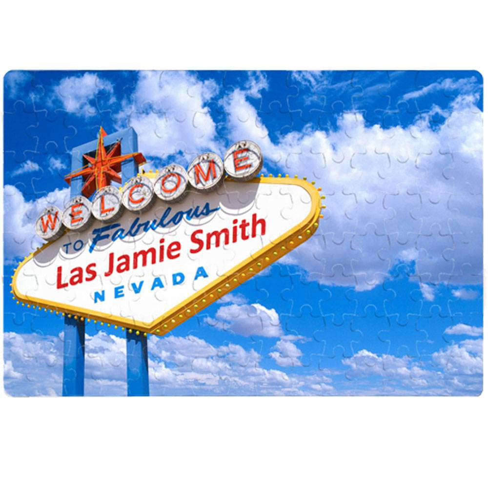Personalised Las Vegas Sign Jigsaw Puzzle Original Gifts