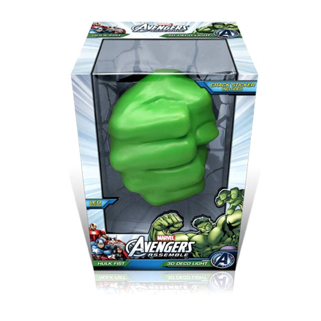 Marvel Avengers Incredible Hulk Fist 3D FX Light Wall Deco Light & Sticker Gift 