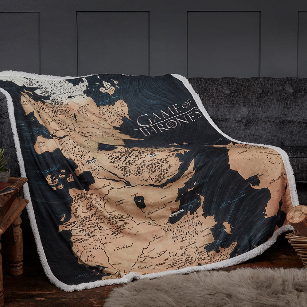 Game of Thrones Westeros Map Fleece Blanket