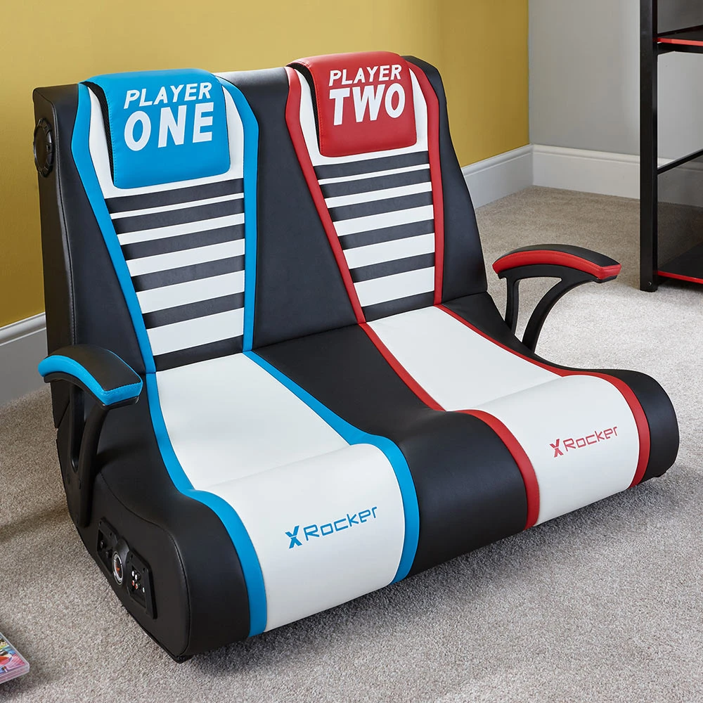 Rocker Rival X Rocker Dual Rivals 2-Seater Gaming Chair