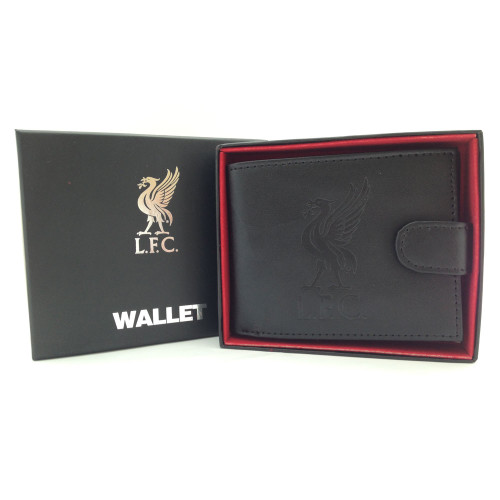 Liverpool Black Leather Wallet