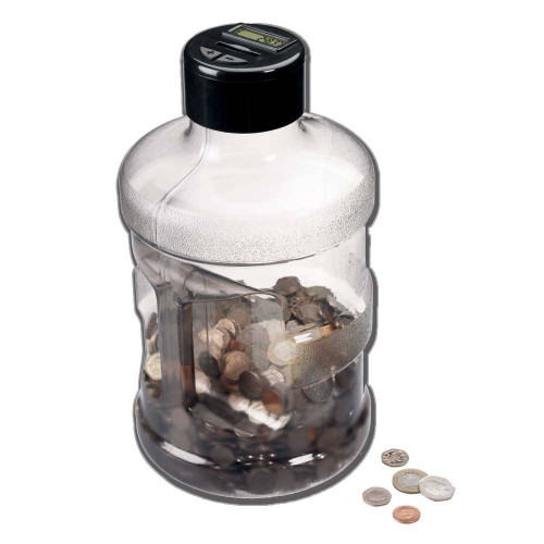 Super Size Digital Coin Counting Jar