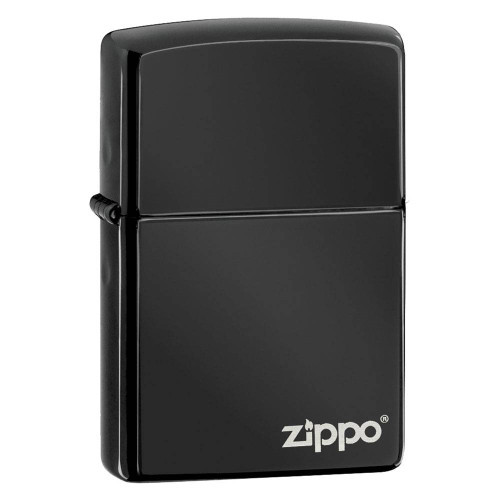 Ebony Lighter with Zippo Logo