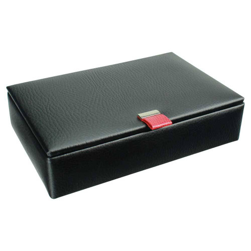 15 Piece Cufflink Box Red