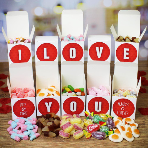 Personalised "I Love You" Sweet Words Gift Boxes