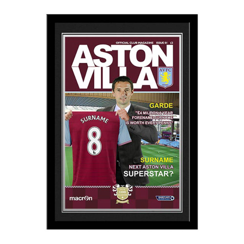 Personalised Aston Villa Magazine Cover