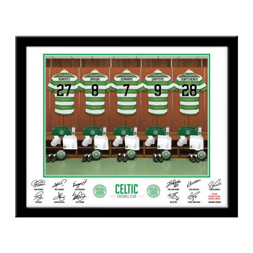 Personalised Celtic Dressing Room Photo