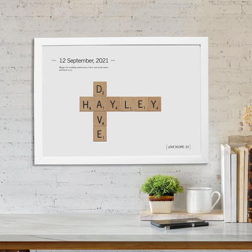 Personalised Love Tiles Poster