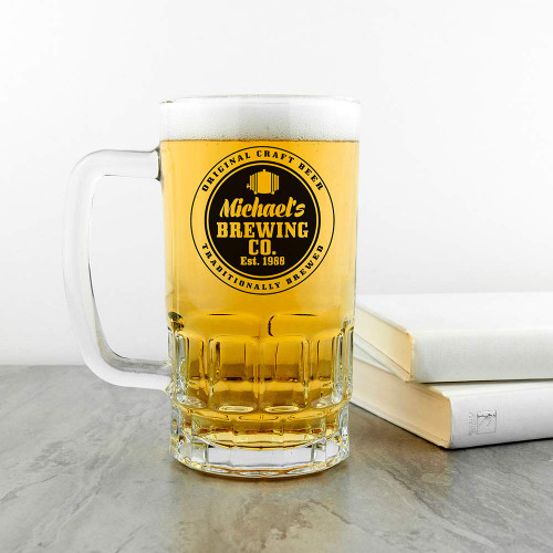 Personalised Brewing Company Beer Glass Tankard