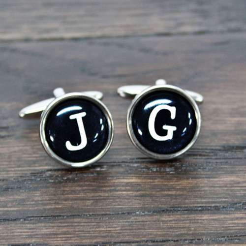 Personalised Typewriter Key Style Cufflinks