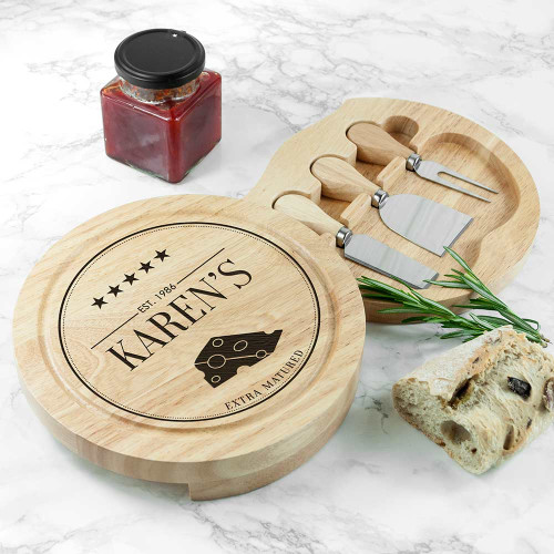 Personalised Extra Mature Cheese Board Set