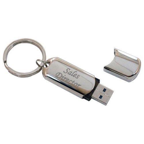 Personalised Engraved Nickel Plated 4GB USB Flash Drive