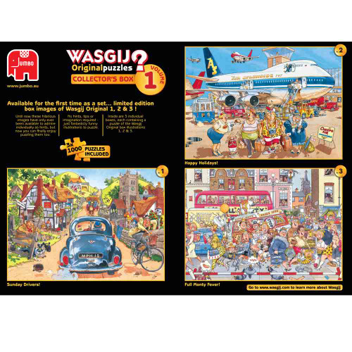 Wasgij Collectors Box Vol 1 Pack of 3 1000 Piece Puzzles