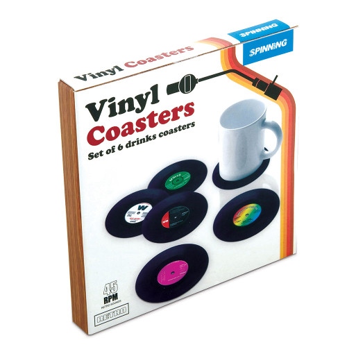 Retro Vinyl Record Coasters