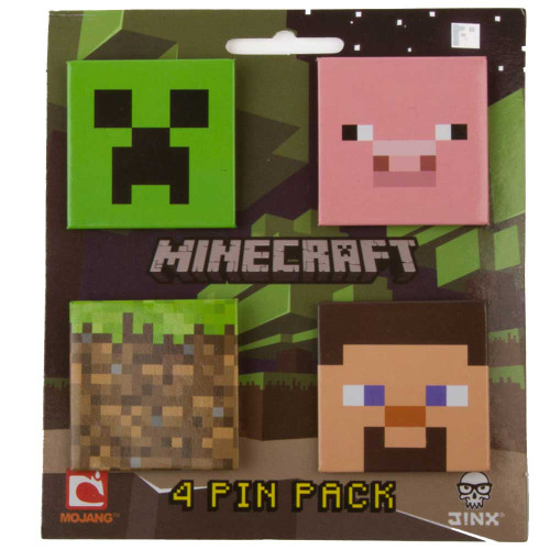 Minecraft 4 Pin Pack