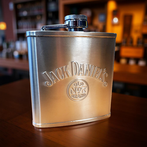 Jack Daniel's No. 7 Stainless Steel Hip Flask
