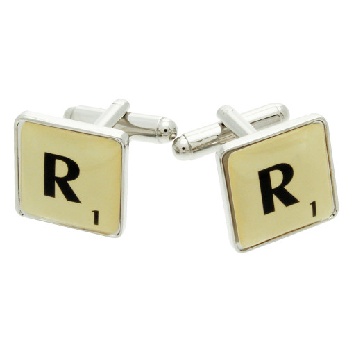 Scrabble Cufflinks Letter R