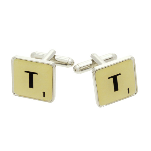 Scrabble Cufflinks Letter T