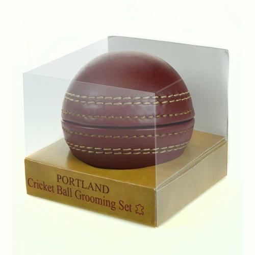 Portland Leather Cricket Ball Manicure Set