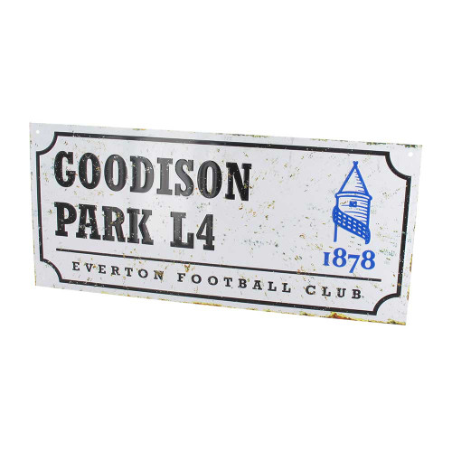 Goodison Park Everton Retro Street Sign