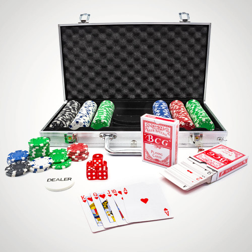300 Piece Poker Chip Set in Aluminium Case