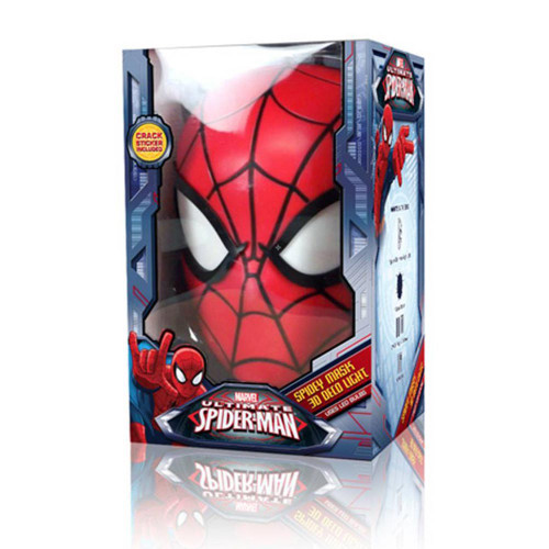 Spiderman Face 3D Deco Light - Fun Memorabilia Wall Mounted Design