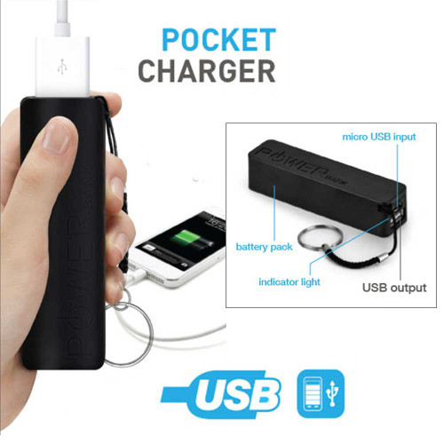 Pocket Charger Power Bank Keyring