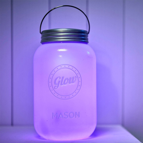 Large Glow Mason Jar