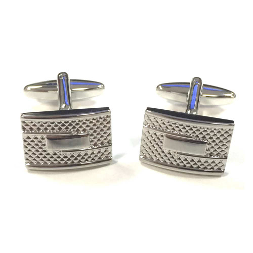 Textured Rectangle Cufflinks