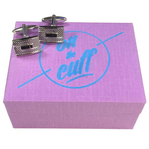Textured Rectangle Cufflinks