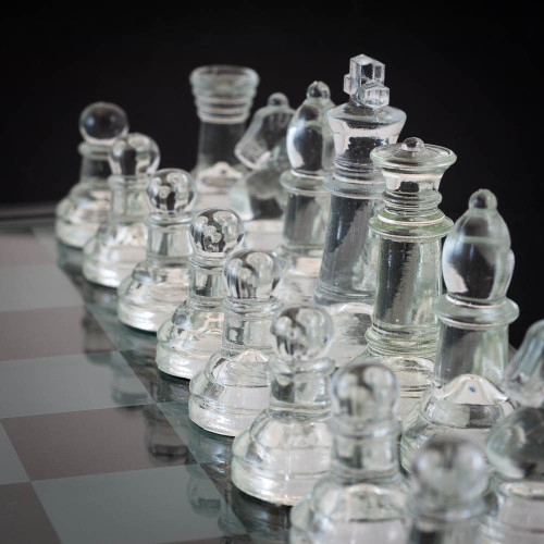 Glass Chess Set - Medium