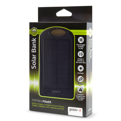 Portable Solar Bank Charger 6000mAh
