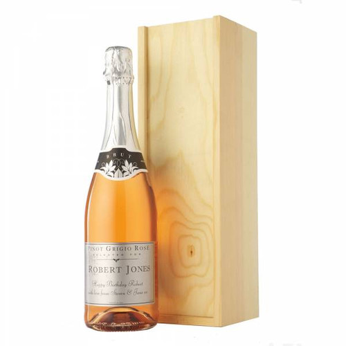 Personalised Sparkling Pinot Grigio Rosé