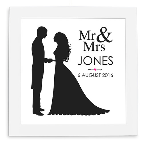 Personalised Mr & Mrs Poster