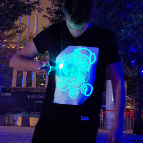 Interactive Glow T-Shirt Black