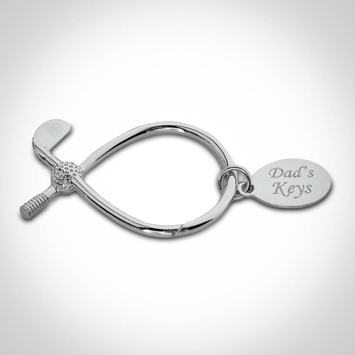 Personalised Golf Keyring