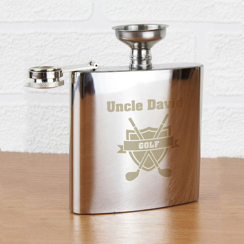 Personalised Golf Hip Flask