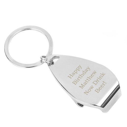 Personalised Keyring Bottle Opener