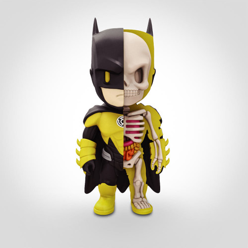 Yellow Lantern Batman Anatomy Figure