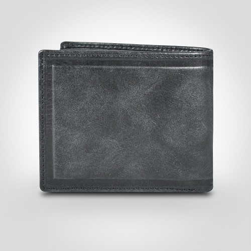 Police Metal Leather Slim Wallet