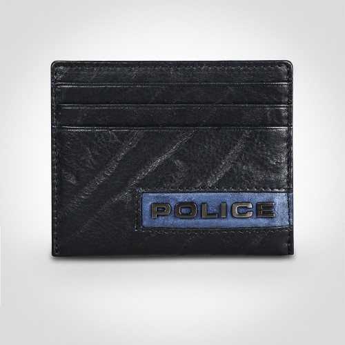 Police Droid Leather Credit Card Case