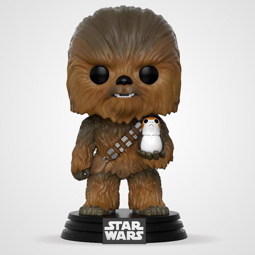 Star Wars The Last Jedi Chewbacca with Porg Pop! Vinyl