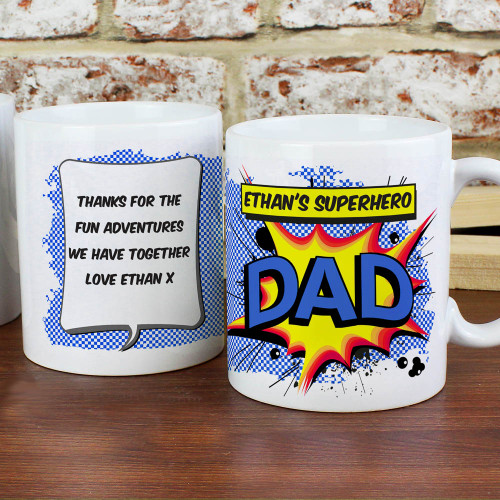 Personalised Comic Book Themed Mug