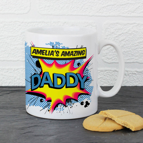 Personalised Comic Book Themed Mug